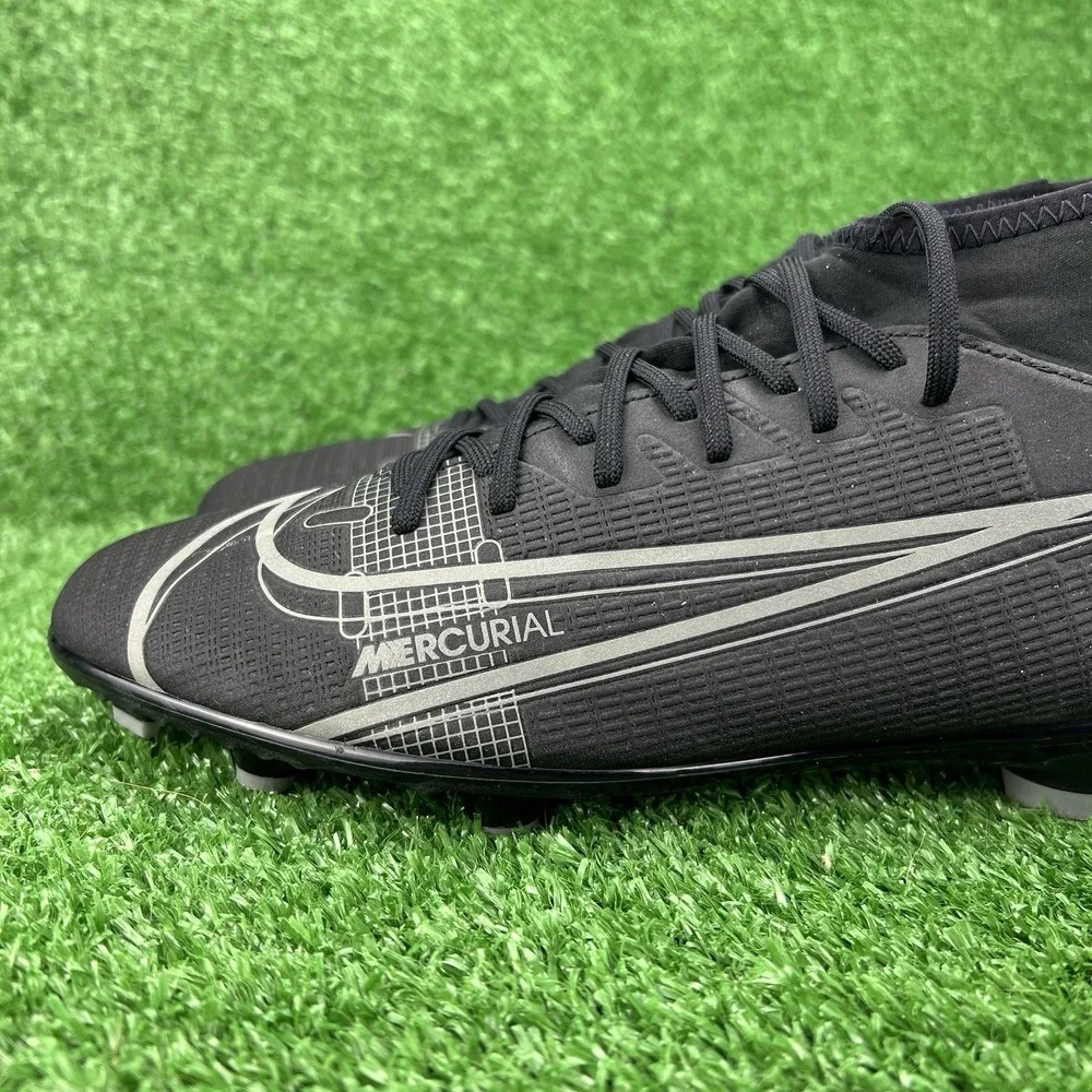 Nike Superfly 8 Club FG/MG Men's 9 Soccer Cleats CV0852 004 Black Iron Grey Boot